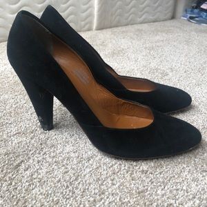 Madewell suede heels 7.5
